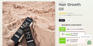 ZF Naturals product page after