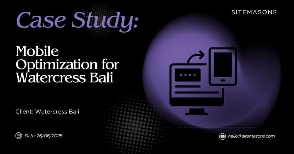 Mobile Optimization for Watercress Bali